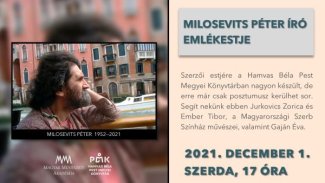 Milosevits Péter író emlékestje