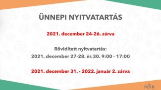 Ünnepi nyitvatartás